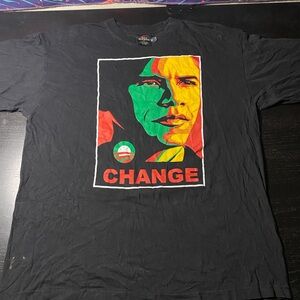 Obama Black Graphic T-Shirt size XL